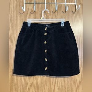 Mini corduroy skirt